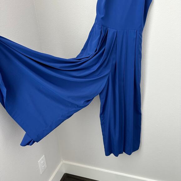 1.State Blue Wide Leg Palazzo Jumpsuit Size 0 - Picture 6 of 10